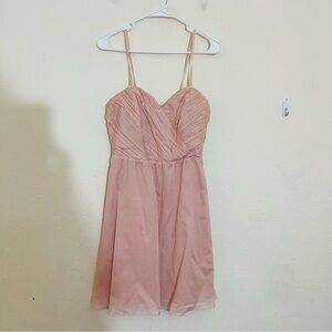 Express Blush Pink Tie Waist Mini Dress Size 8